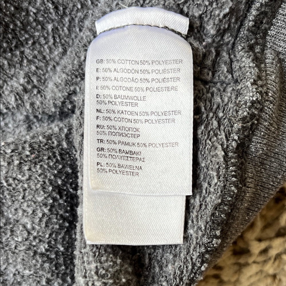 The North Face Men's Charcoal and Orange Hoodie - Picture 4 of 4